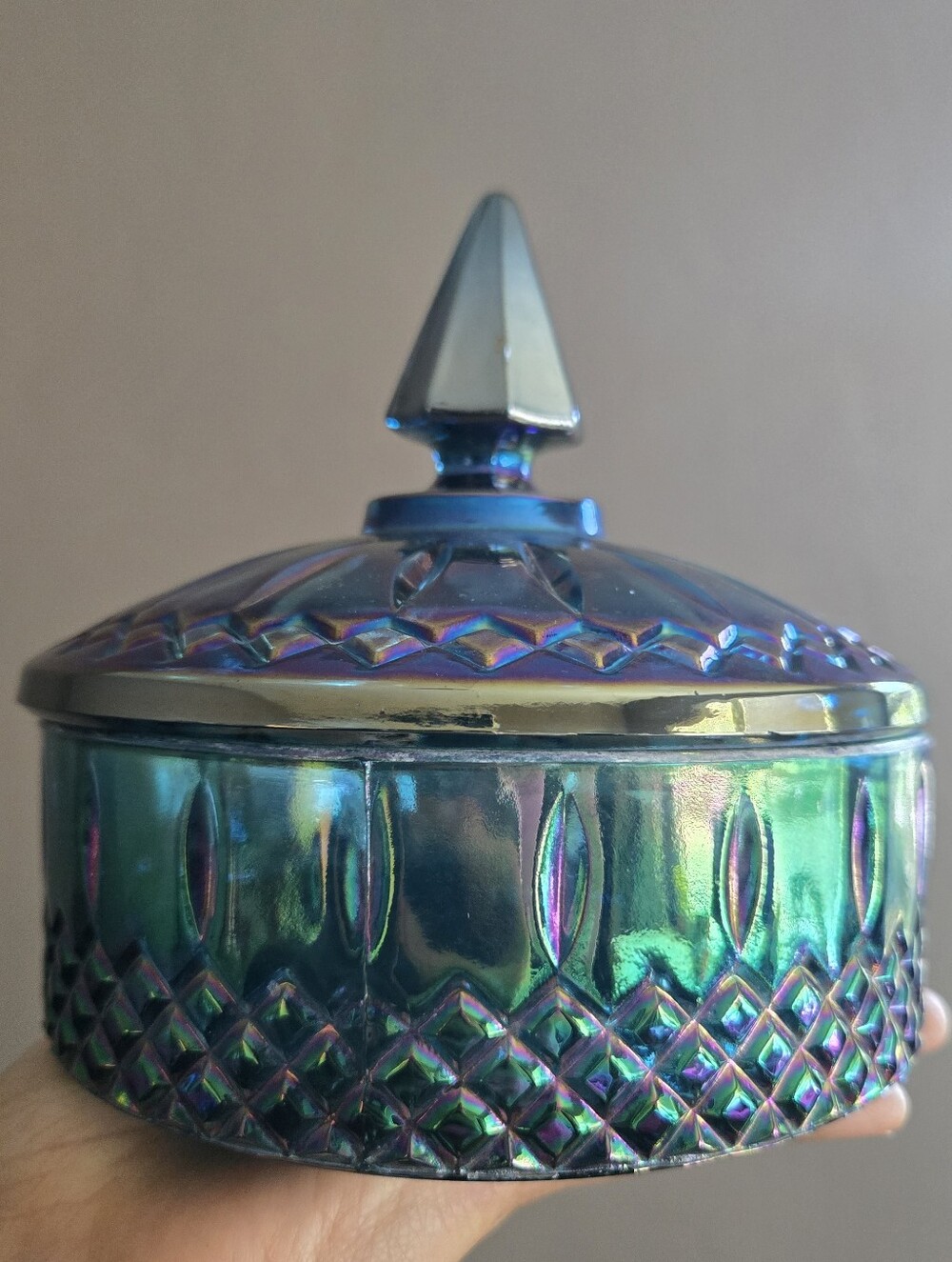 Carnival Glass Candy Dish